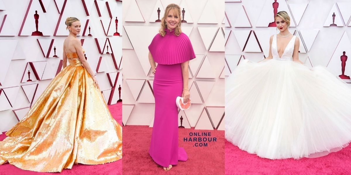 Photos from Oscars 2021 Red Carpet Fashion